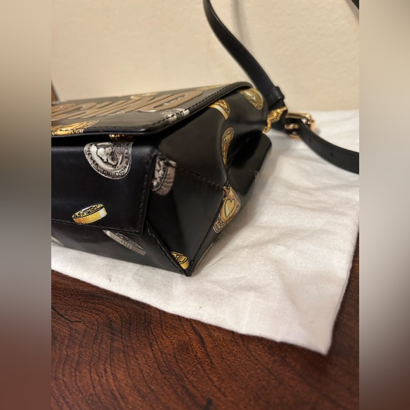 Moschino coin print leather crossbody bag - Picture 10 of 10